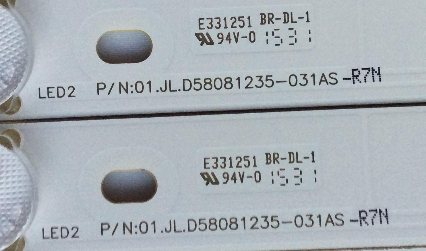 KIT DE LED PARA TV  (CONTIENE 12 LINEAS ) / RCA V580DK2-QS1-C2-12V / JL.D58081235-031AS-R7N / MODELO LED58G45RQ  - Imagen 2